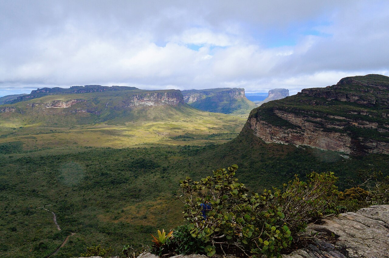 Cadeia de montanhas na Chapada Diamantina